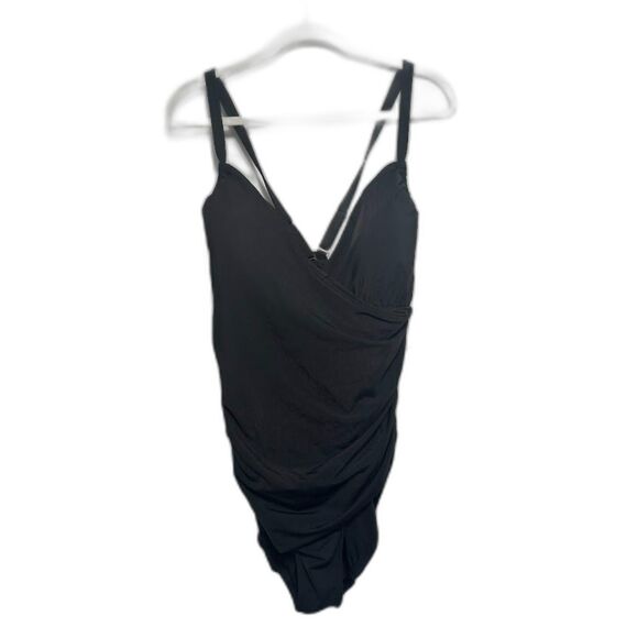 CALIA by Carrie Underwood Other - Calia Swimsuit Women's Size 22 Black Tummy Control One Piece Slimming NWT Ruched